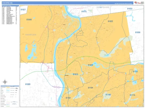 Chicopee, MA city map