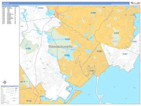 Lynn, MA city map