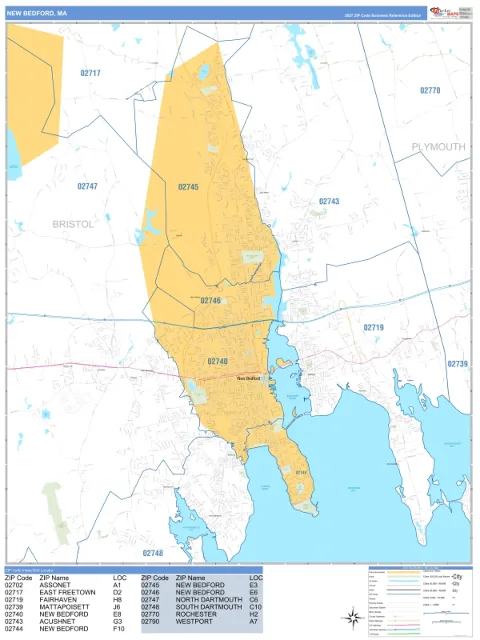 New Bedford, MA city map