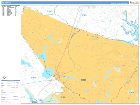 Peabody, MA city map