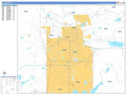 Kalamazoo, MI city map