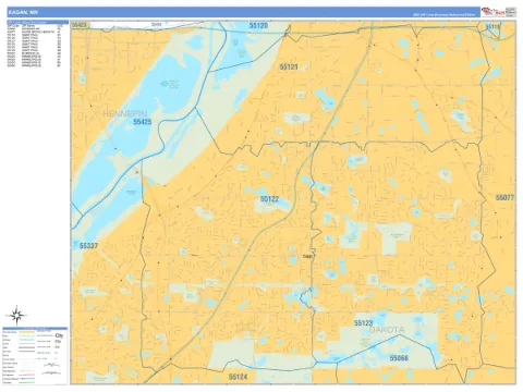 Eagan, MN city map