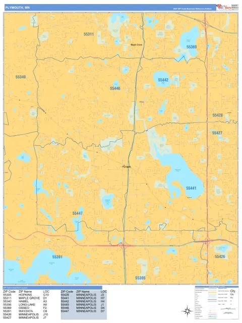 Plymouth, MN city map