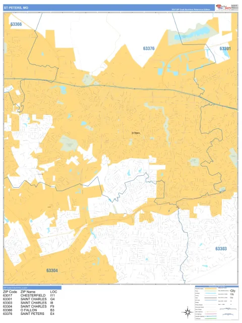 St. Peters, MO city map