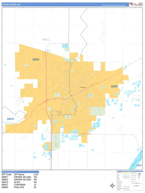 Grand Island, NE city map