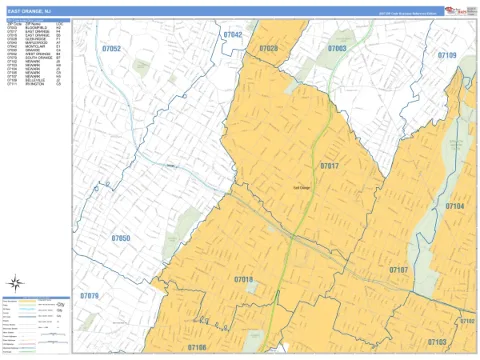 East Orange, NJ city map
