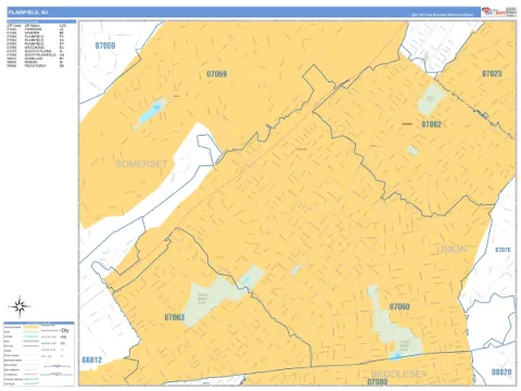 Plainfield, NJ city map