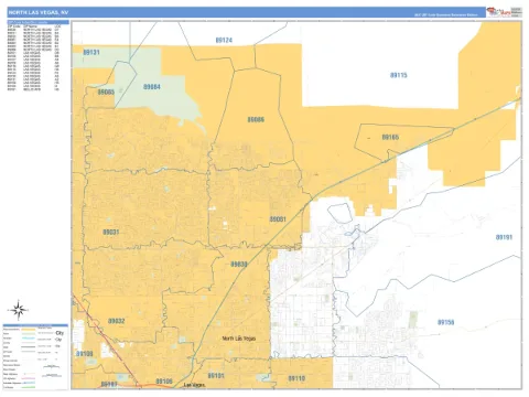 North Las Vegas, NV city map