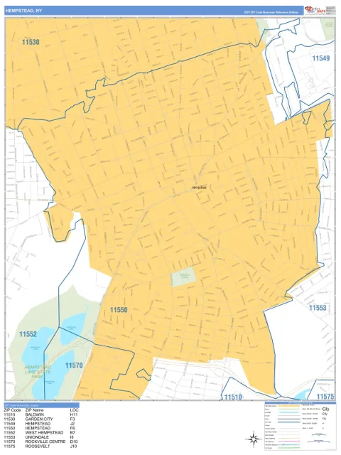 Hempstead, NY city map