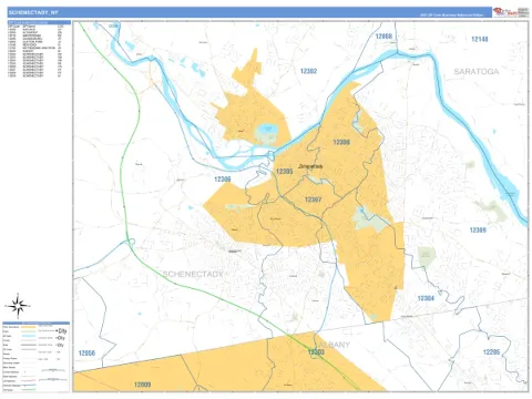 Schenectady, NY city map