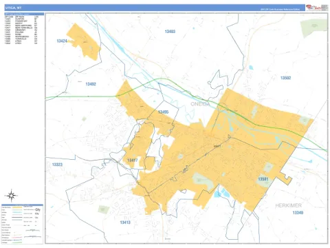 Utica, NY city map