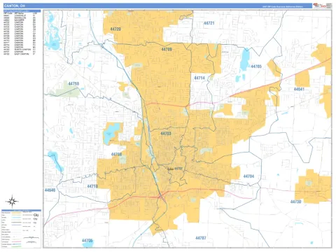 Canton, OH city map