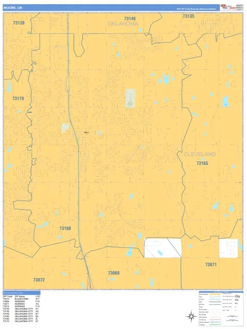 Moore, OK city map
