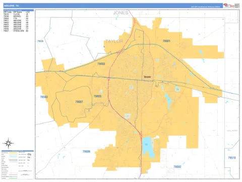 Abilene, TX city map