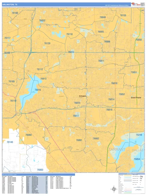 Arlington, TX city map