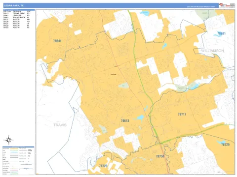 Cedar Park, TX city map