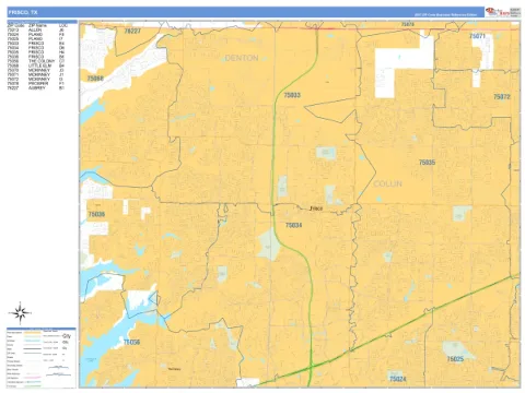 Frisco, TX city map