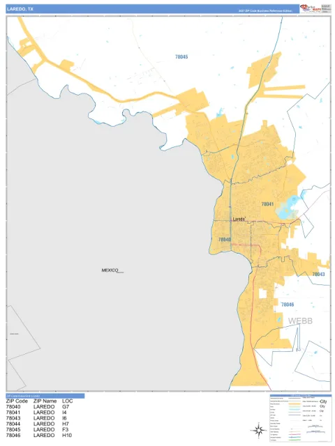Laredo, TX city map