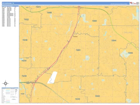 Richardson, TX city map