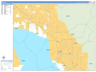 Orem, UT Business Reference style ZIP Code wall map