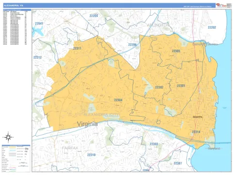 Alexandria, VA city map