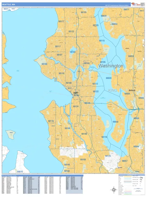 Seattle, WA city map