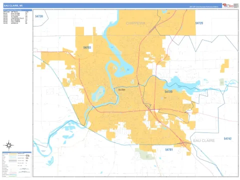Eau Claire, WI city map