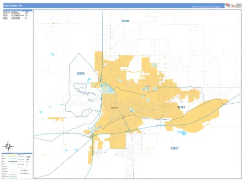 Cheyenne, WY city map