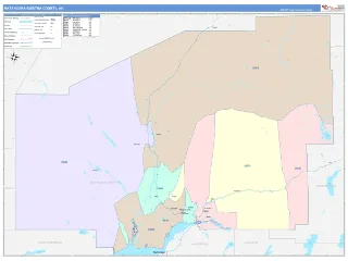 Matanuska-Susitna County, AK ColorCast style ZIP Code wall map