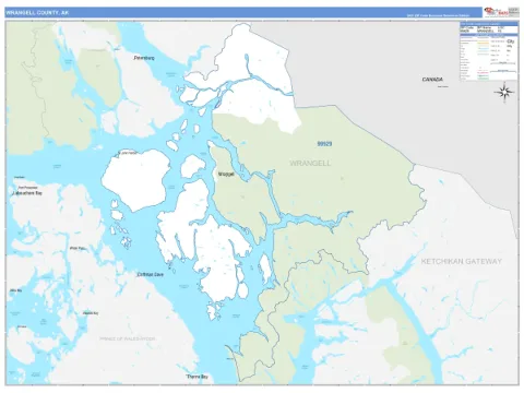 Wrangell County, AK map