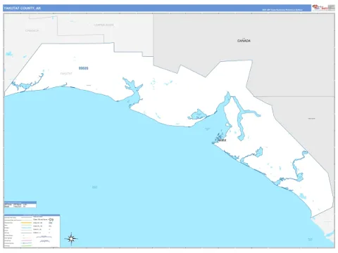 Yakutat County, AK map