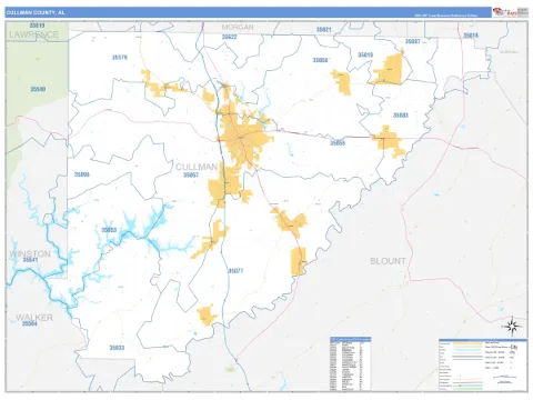 Cullman County, AL map