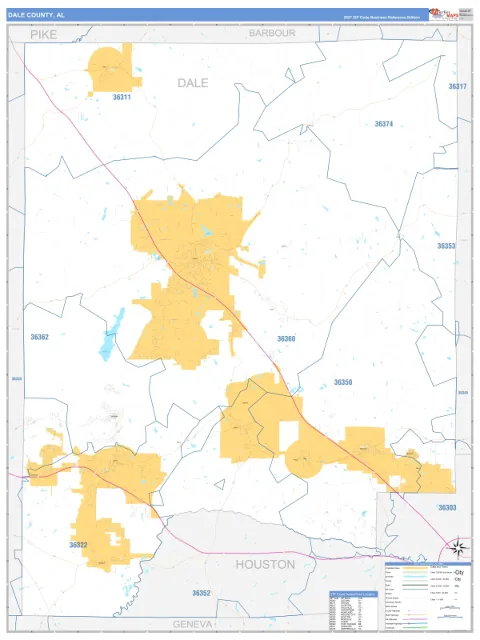 Dale County, AL map