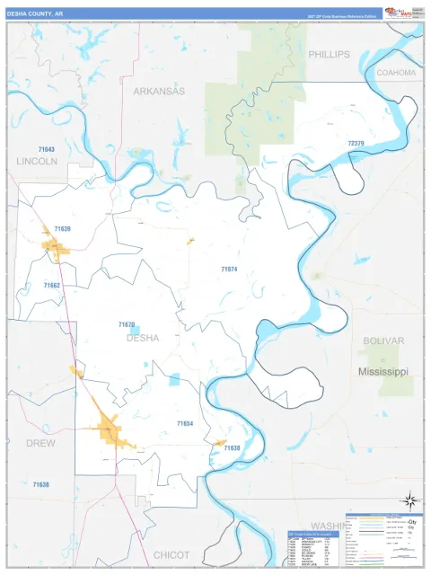 Desha County, AR map