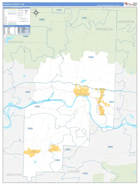 Franklin County, AR map