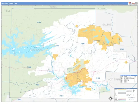 Garland County, AR map