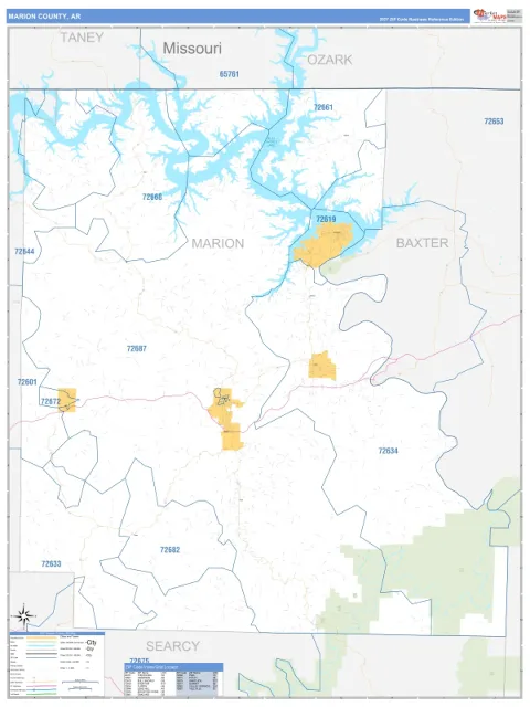 Marion County, AR map