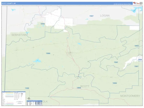 Scott County, AR map