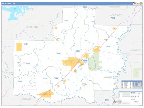 White County, AR map