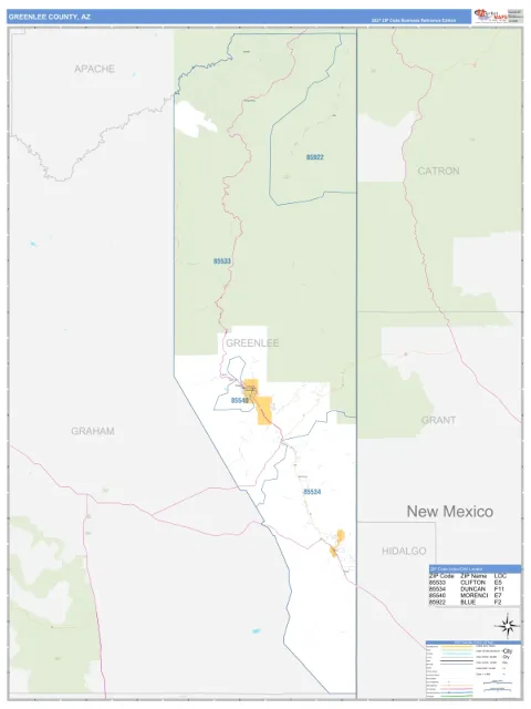 Greenlee County, AZ map