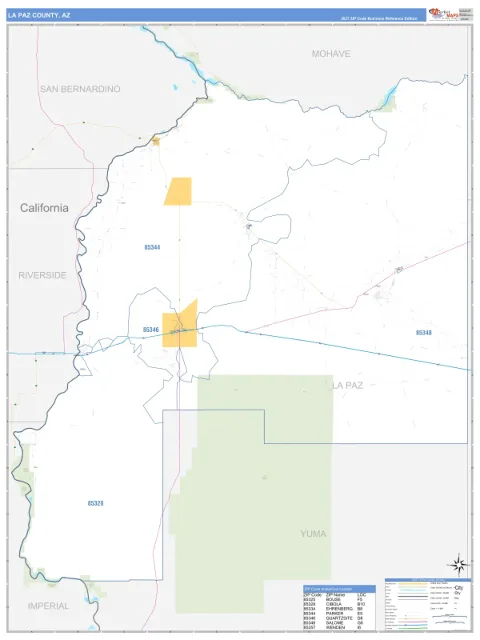 La Paz County, AZ map