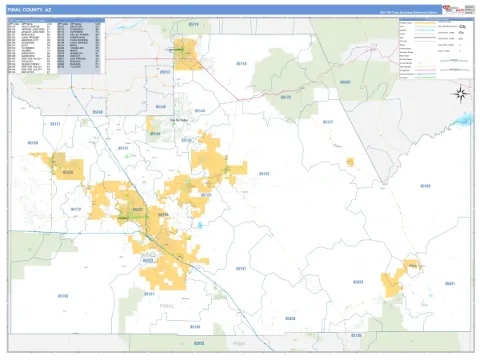 Pinal County, AZ map