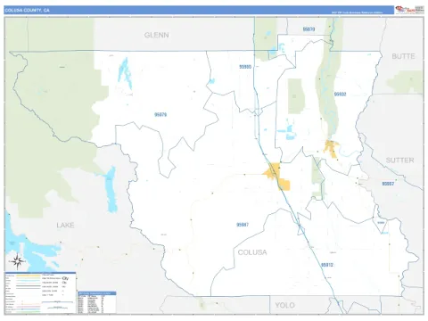 Colusa County, CA map