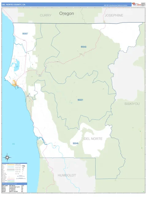 Del Norte County, CA map