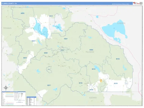 Plumas County, CA map