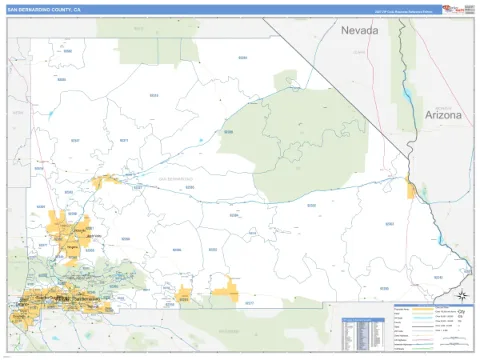 San Bernardino County, CA map