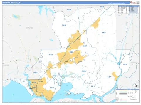 Solano County, CA map