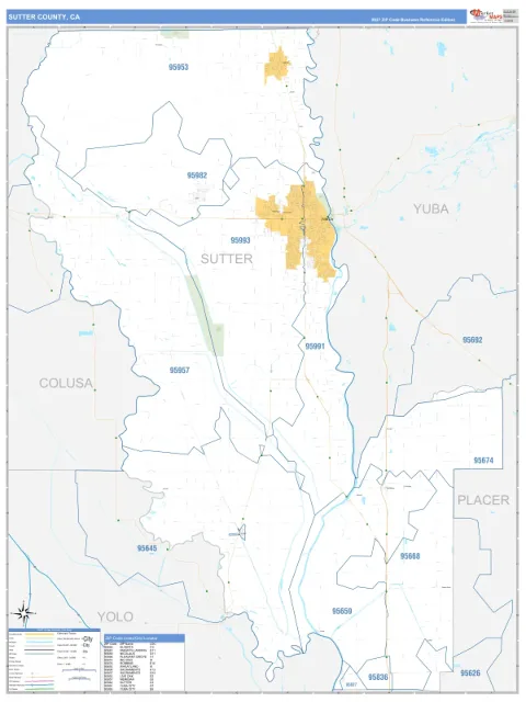 Sutter County, CA map