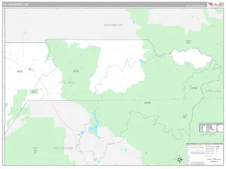 Dolores County, CO Classic style ZIP Code wall map