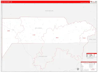 Dolores County, CO RedLine style ZIP Code wall map